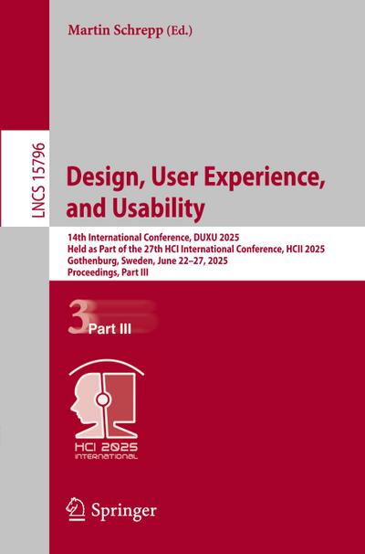Design, User Experience, and Usability