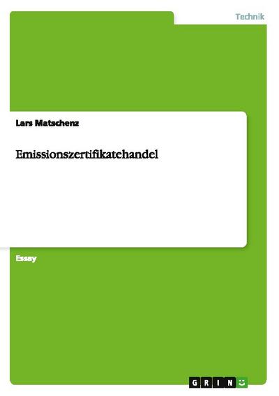 Emissionszertifikatehandel