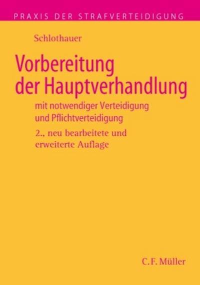 Vorbereitung der Hauptverhandlung