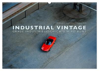 INDUSTRIAL VINTAGE - Graue Industriegeschichte wird bunt (Wandkalender 2024 DIN A2 quer), CALVENDO Monatskalender