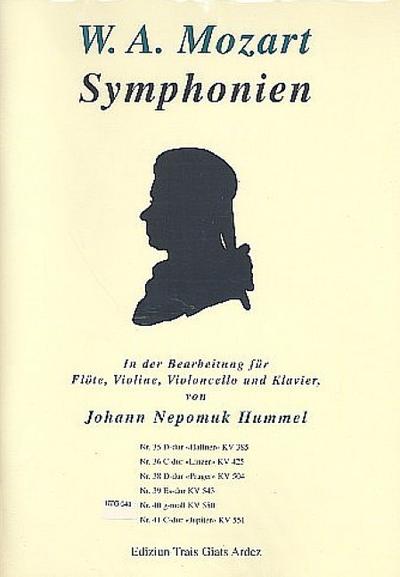Sinfonie g-Moll Nr.40 KV550für Flöte, Violine, Violoncello und Klavier