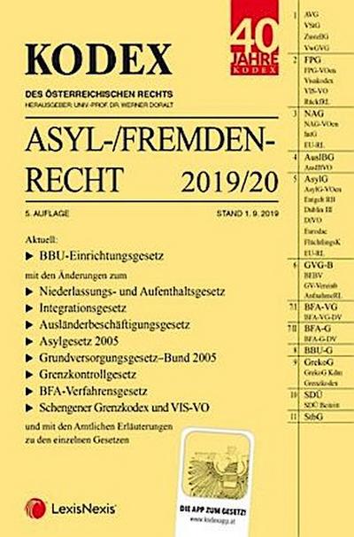 KODEX Asyl- und Fremdenrecht 2019/20