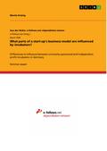 What parts of a start-up’s business model are influenced by incubators?