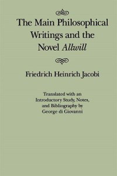 Main Philosophical Writings and the Novel Allwill