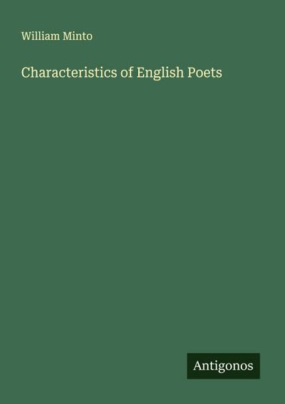 Characteristics of English Poets