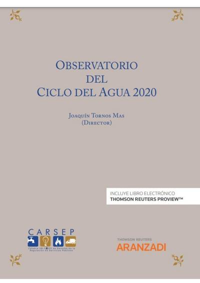 OBSERVATORIO DEL CICLO DEL AGUA 2020