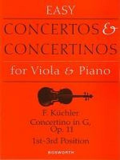 Concertino in G, Op. 11: Easy Concertos and Concertinos Series for Viola and Piano