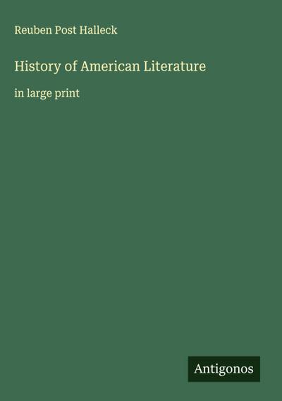 History of American Literature