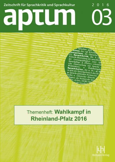 Aptum. Heft 03/2016
