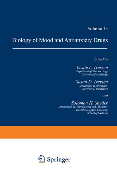 Handbook of Psychopharmacology