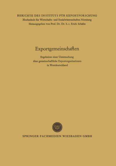 Exportgemeinschaften