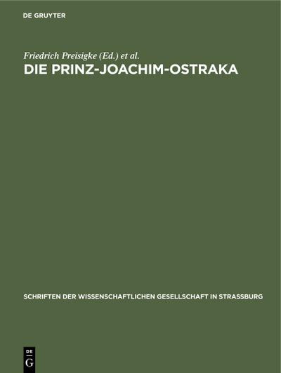 Die Prinz-Joachim-Ostraka