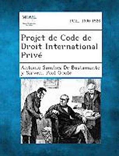 Projet de Code de Droit International Prive