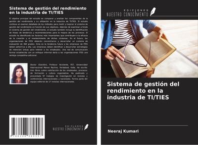 Sistema de gestión del rendimiento en la industria de TI/TIES