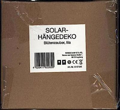 Solar Hängedeko Blütenzauber lila