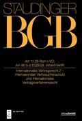 Art 11-29 Rom I-VO; Art 46 b und c EGBGB; IntVertr