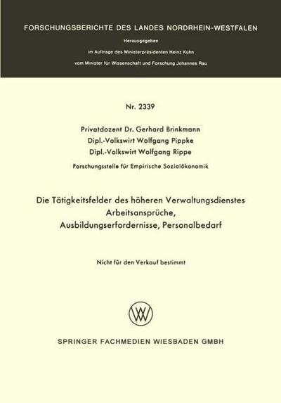 Die Tätigkeitsfelder des höheren Verwaltungsdienstes
