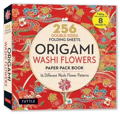 Origami Washi Flowers Paper Pack Book
