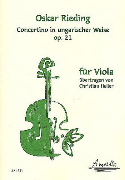 Concertino in ungarischer Weise op.21für Viola