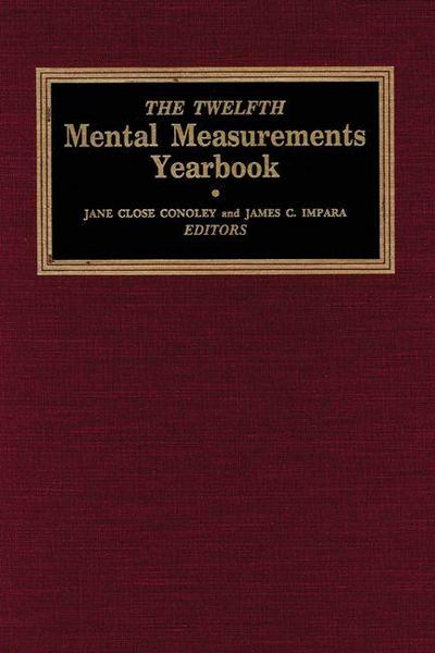The Twelfth Mental Measurements Yearbook
