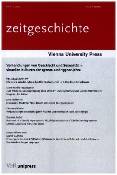 Verhandlungen von Geschlecht und Sexualität in visuellen Kulturen der 1920er- und 1930er-Jahre