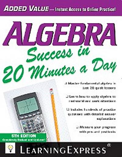 Algebra Success in 20 Minutes a Day