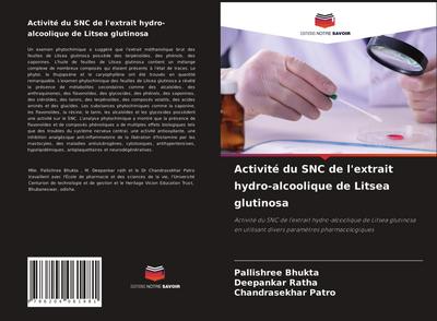 Activité du SNC de l’extrait hydro-alcoolique de Litsea glutinosa