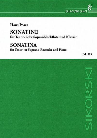 Sonatine op.36,3 für Tenorblockflöte(Sopranblockflöte) und Klavier