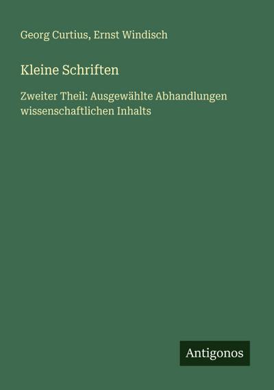 Kleine Schriften