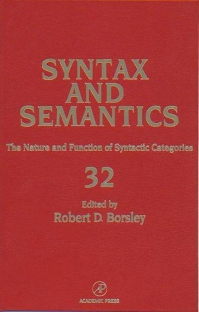 The Nature and Function of Syntactic Categories