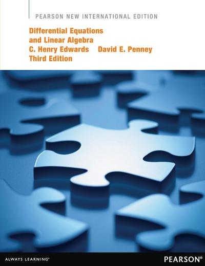 Differential Equations and Linear Algebra: Pearson New International Edition PDF eBook