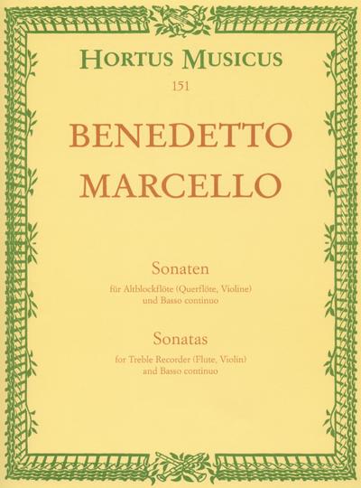 Sechs Sonaten für Blockflöte oder andere Melodie-Instrumente und Basso continuo op.2. Heft.1