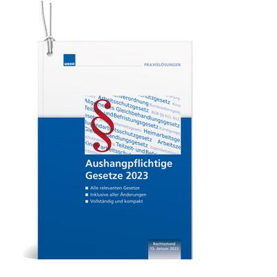 Aushangpflichtige Gesetze 2023