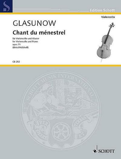 Chant du ménestrel: op. 71. Violoncello und Klavier. (Edition Schott)