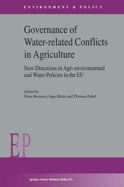 Governance of Water-Related Conflicts in Agriculture
