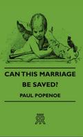 Can This Marriage Be Saved?