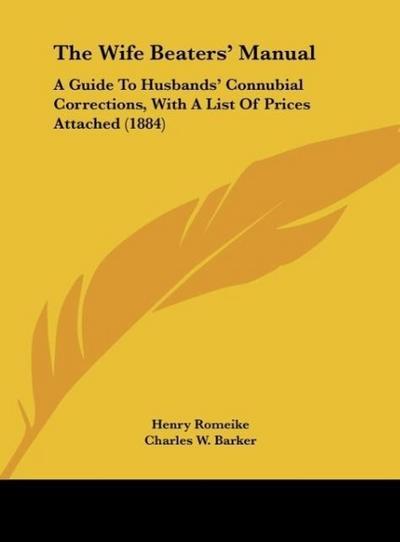 The Wife Beaters’ Manual