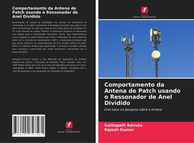 Comportamento da Antena de Patch usando o Ressonador de Anel Dividido