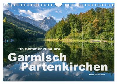 Ein Sommer rund um Garmisch-Partenkirchen (Wandkalender 2024 DIN A4 quer), CALVENDO Monatskalender