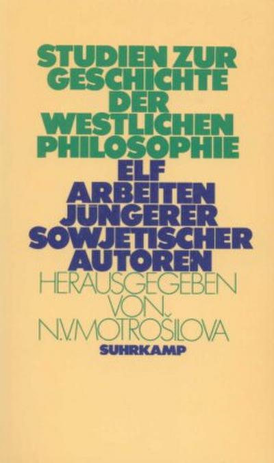 Studien zur Geschichte der westlichen Philosophie