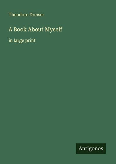 A Book About Myself