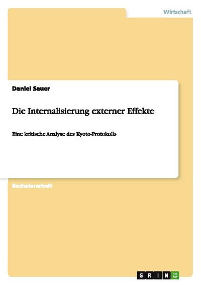 Die Internalisierung externer Effekte