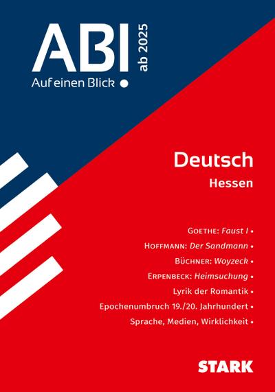 STARK Deutsch - Abi - Auf einen Blick! 2025 Hessen