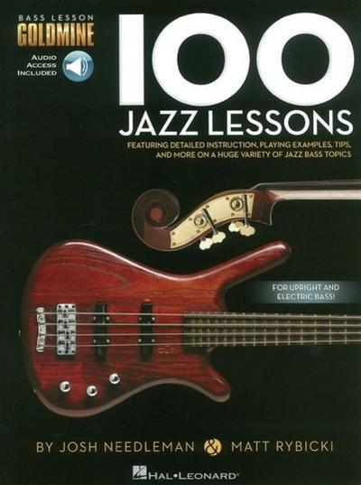 100 Jazz Lessons Bass Lesson Goldmine Series Book/Online Audio