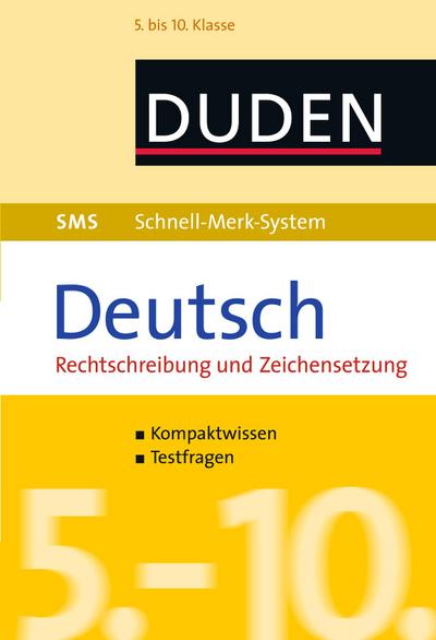 Hock, B: SMS Deutsch - Rechtschreibung und Zeichensetzung 5.