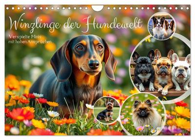Winzlinge der Hundewelt (Wandkalender 2026 DIN A4 quer), CALVENDO Monatskalender