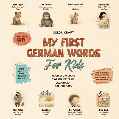 My First German Words Book For Kids
