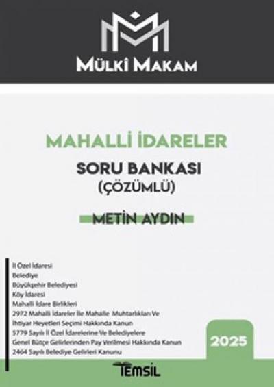 Mülki Makam Mahalli Idareler Cözümlü Soru Bankasi