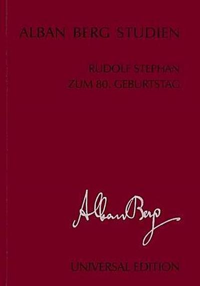 Rudolf Stephan zum 80. Geburtstag