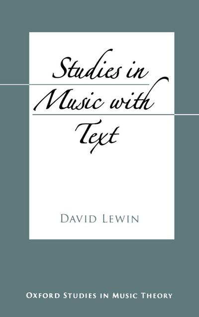 Studies in Music with Text